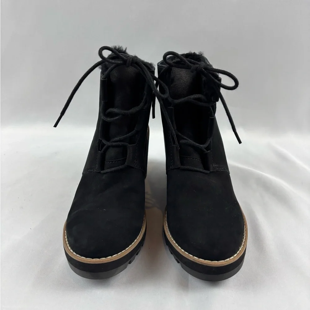 Eileen Fisher Alpine Wedge Sherpa Lined Bootie Size 6.5 - Picture 2 of 8